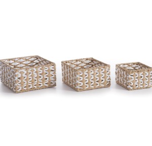Καλάθι Από Πλεγμένο Χαρτί 23x23x12 Nef-Nef Vinci Natural Καλάθι Από Πλεγμένο Χαρτί 23x23x12 Nef-Nef Vinci Natural