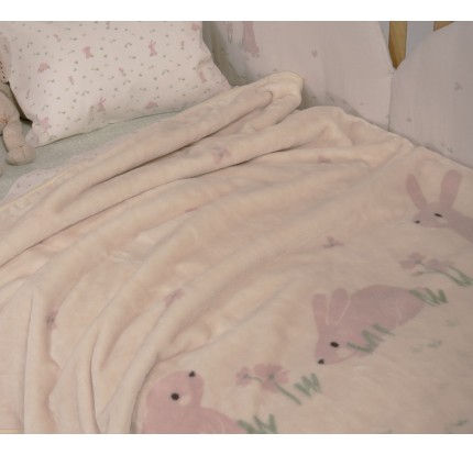 Βρεφική Κουβέρτα Αγκαλιάς 75x100 Nef-Nef Country Bunny Ivory Βρεφική Κουβέρτα Αγκαλιάς 75x100 Nef-Nef Country Bunny Ivory
