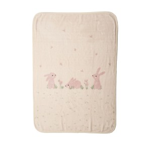 Βρεφική Κουβέρτα Κούνιας 100x140 Nef-Nef Country Bunny Ivory