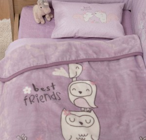 Βρεφική Κουβέρτα Κούνιας 100x140 Nef-Nef Best Friends Lilac
