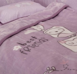 Βρεφική Κουβέρτα Κούνιας 100x140 Nef-Nef Best Friends Lilac