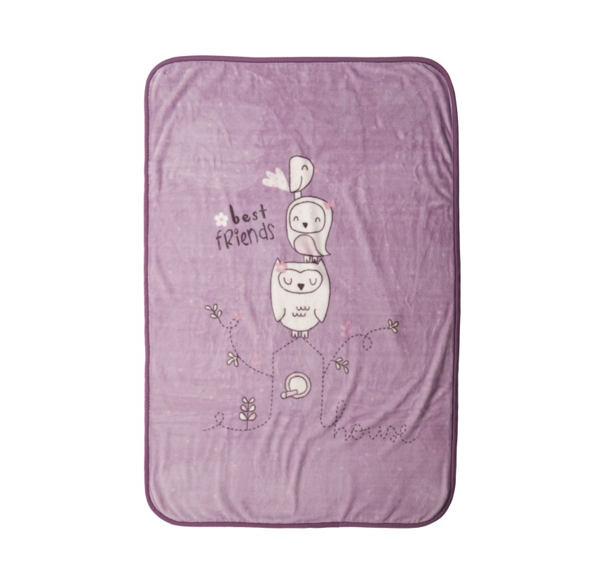 Βρεφική Κουβέρτα Κούνιας 100x140 Nef-Nef Best Friends Lilac