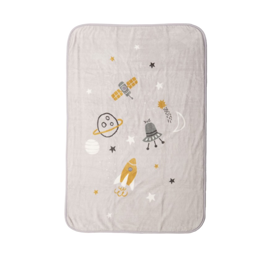 Βρεφική Κουβέρτα Κούνιας 100x140 Nef-Nef My Universe Cloud Grey
