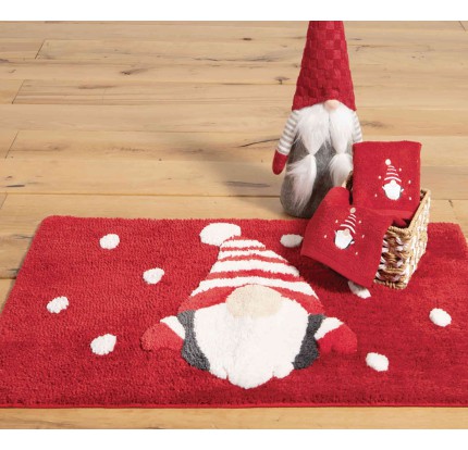 Χαλάκι Μπάνιου 50x80 Nef-Nef Happy Dwarf Red