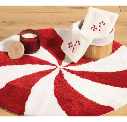 Χαλάκι Μπάνιου D.70 Nef-Nef Sweet Christmas Red/ White