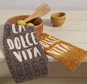 Πετσέτα Κουζίνας Βελουτέ  40x60 Nef-Nef La Dolce Vita Grey