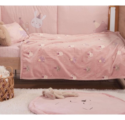 Βρεφική Κουβέρτα Fleece Κούνιας 110x150 Nef-Nef Special Party Pink Βρεφική Κουβέρτα Fleece Κούνιας 110x150 Nef-Nef Special Party Pink