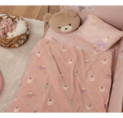Βρεφική Κουβέρτα Fleece Κούνιας 110x150 Nef-Nef Special Party Pink Βρεφική Κουβέρτα Fleece Κούνιας 110x150 Nef-Nef Special Party Pink