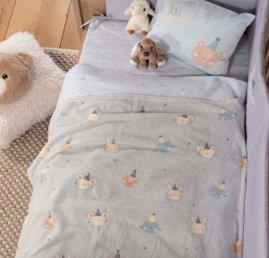 Βρεφική Κουβέρτα Fleece Κούνιας 110x150 Nef-Nef Special Party Blue