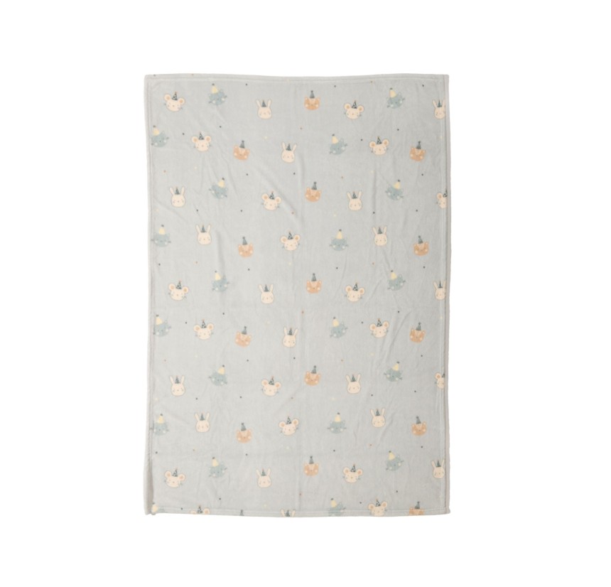 Βρεφική Κουβέρτα Fleece Κούνιας 110x150 Nef-Nef Special Party Blue