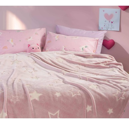 Παιδική Κουβέρτα Fleece Μονή Nef - Nef Starlight Pink Παιδική Κουβέρτα Fleece Μονή Nef - Nef Starlight Pink