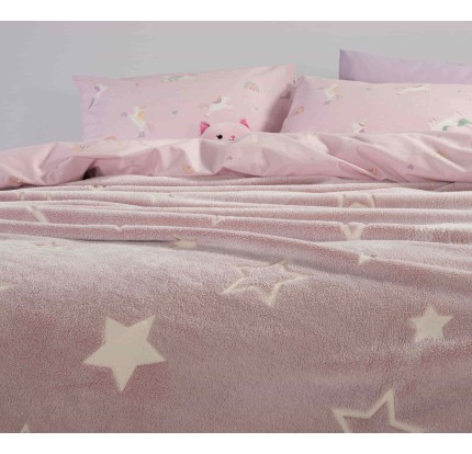 Παιδική Κουβέρτα Fleece Μονή Nef - Nef Starlight Pink Παιδική Κουβέρτα Fleece Μονή Nef - Nef Starlight Pink