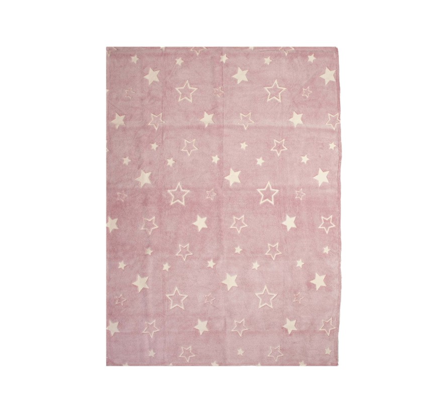 Παιδική Κουβέρτα Fleece Μονή Nef - Nef Starlight Pink