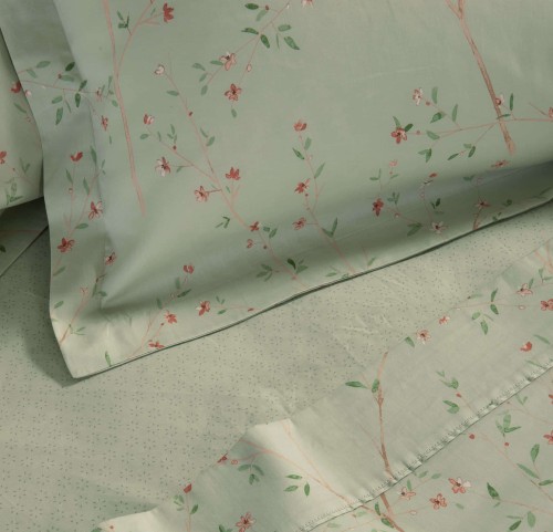 Σεντόνια Υπέρδιπλα (Σετ) Βαμβακοσατέν Nef - Nef Kiara 26 Mint