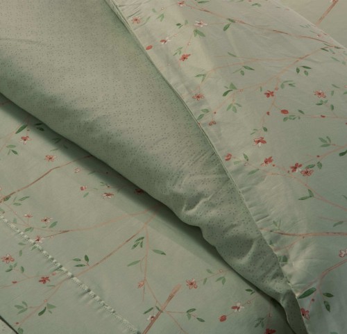 Παπλωματοθήκη Υπέρδιπλη (ΣΕΤ) Βαμβακοσατέν Nef - Nef Kiara 26 Mint