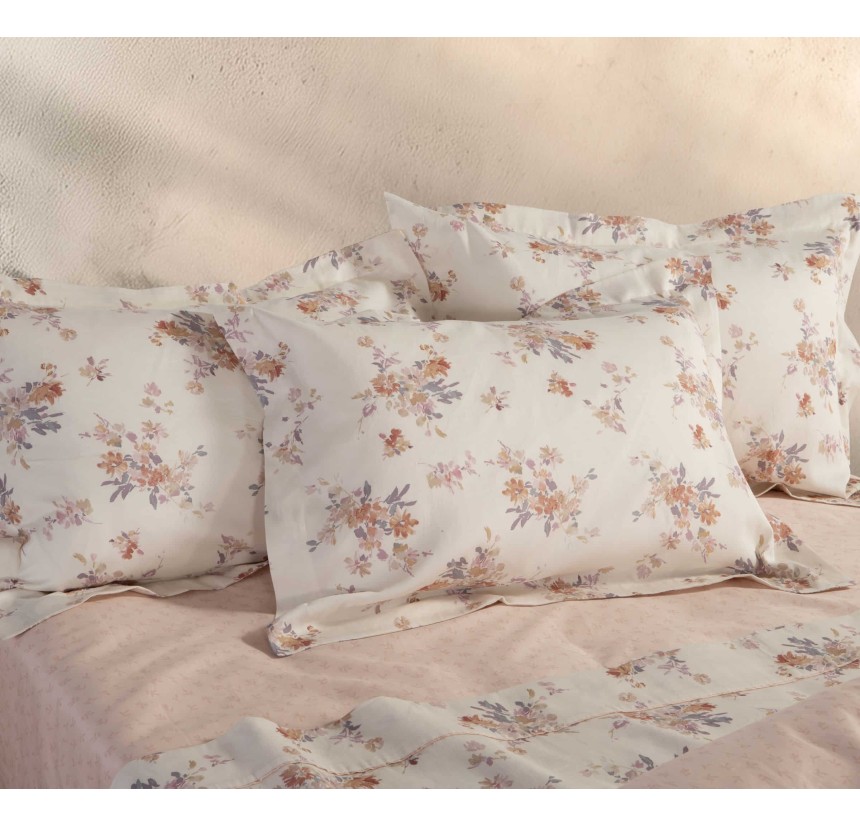 Σεντόνια Υπέρδιπλα (Σετ) Βαμβακοσατέν Nef - Nef Lefebr Ecru/ Rose Σεντόνια Υπέρδιπλα (Σετ) Βαμβακοσατέν Nef - Nef Lefebr Ecru/ Rose