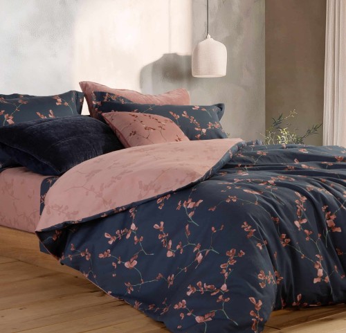 Παπλωματοθήκη Υπέρδιπλη (ΣΕΤ) Βαμβακοσατέν Nef - Nef Vania Black