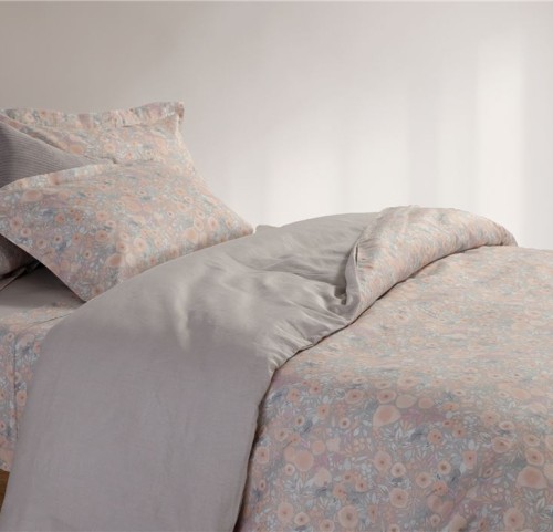 Παπλωματοθήκη Υπέρδιπλη (ΣΕΤ) Βαμβακοσατέν Nef - Nef Alystran Grey