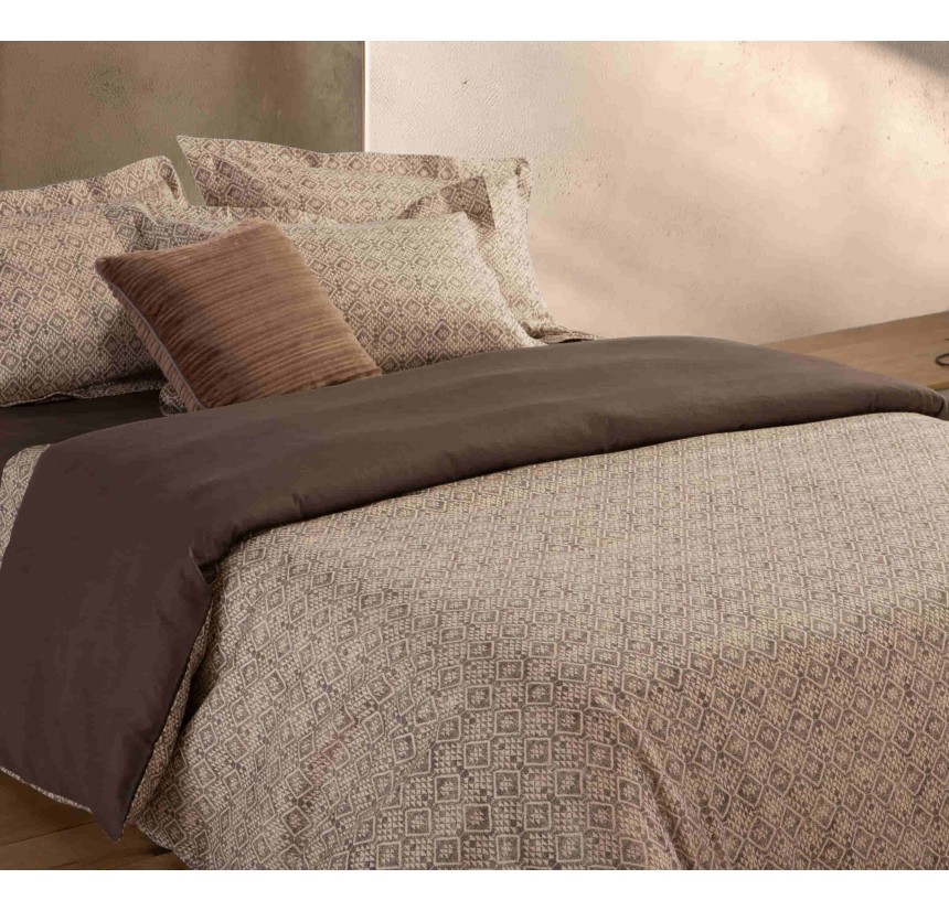 Παπλωματοθήκη Υπέρδιπλη (ΣΕΤ) Βαμβακοσατέν Nef - Nef Cardynal Beige/Grey Παπλωματοθήκη Υπέρδιπλη (ΣΕΤ) Βαμβακοσατέν Nef - Nef Cardynal Beige/Grey