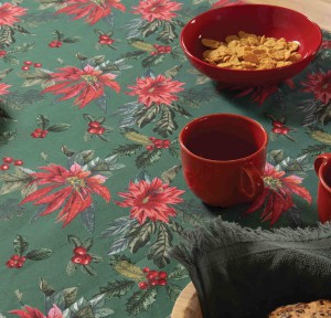 Χριστουγεννιάτικο Τραπεζομάντηλο (140x 240) Nef - Nef Mistletoe Green