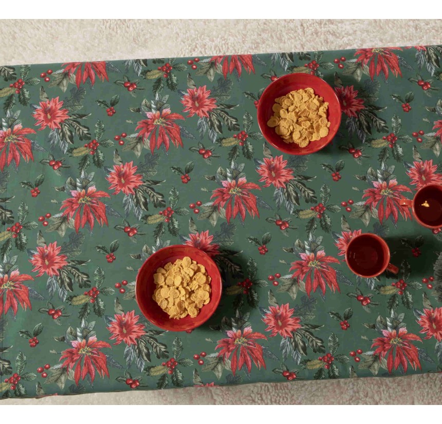 Χριστουγεννιάτικη Τραβέρσα 45x140 Nef-Nef Mistletoe Green Χριστουγεννιάτικη Τραβέρσα 45x140 Nef-Nef Mistletoe Green