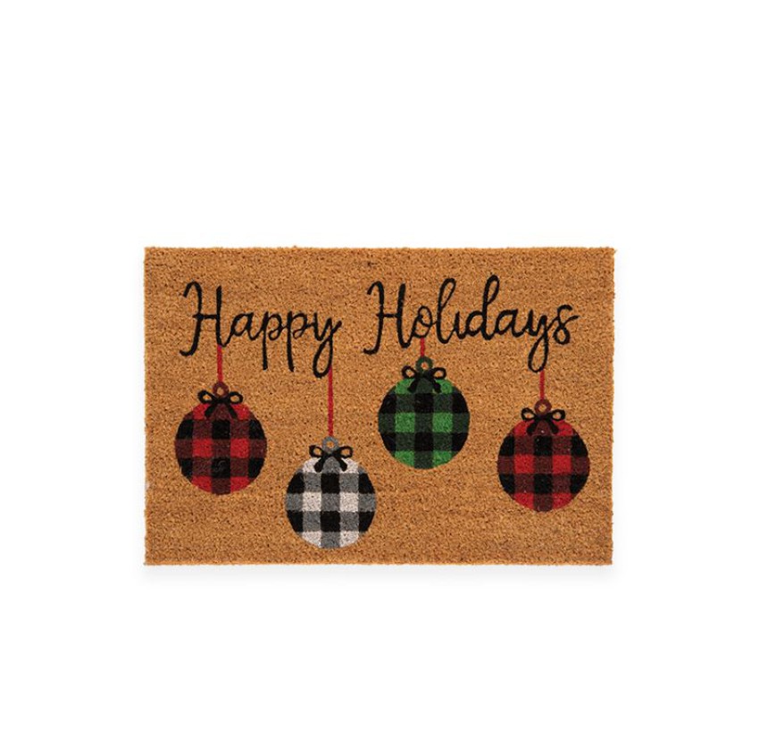 Χριστουγεννιάτικο Χαλάκι Εισόδου 40x60 Nef-Nef Happy Holidays Natural