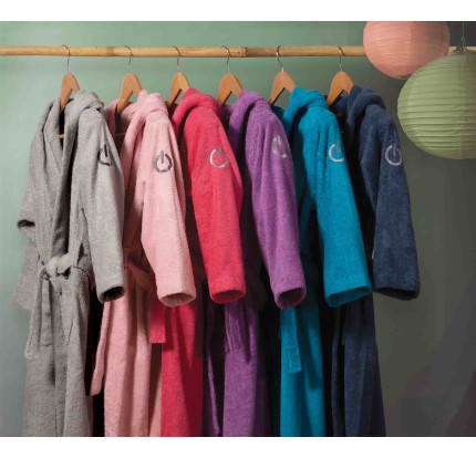 Παιδικό Μπουρνούζι Με Κουκούλα Και Κέντημα Nef - Nef COLOR KIDS MAUVE Παιδικό Μπουρνούζι Με Κουκούλα Και Κέντημα Nef - Nef COLOR KIDS MAUVE