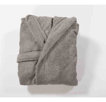 Παιδικό Μπουρνούζι Με Κουκούλα Και Κέντημα Nef - Nef COLOR KIDS LIGHT GREY