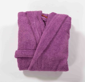 Παιδικό Μπουρνούζι Με Κουκούλα Και Κέντημα Nef - Nef COLOR KIDS MAUVE