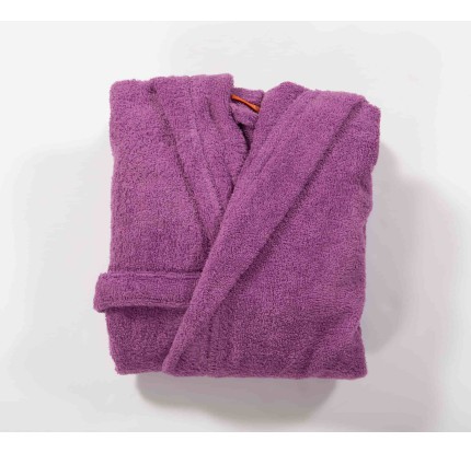 Παιδικό Μπουρνούζι Με Κουκούλα Και Κέντημα Nef - Nef COLOR KIDS MAUVE