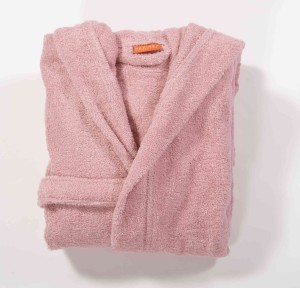 Παιδικό Μπουρνούζι Με Κουκούλα Και Κέντημα Nef - Nef COLOR KIDS PINK