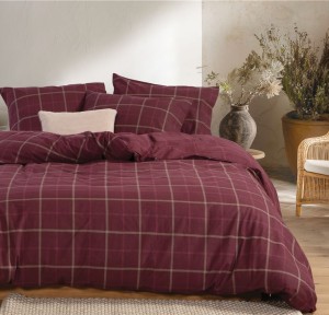 Παπλωματοθήκη Υπέρδιπλη (Σετ) Φανελένια Nef - Nef Naiberg Bordo Παπλωματοθήκη Υπέρδιπλη (Σετ) Φανελένια Nef - Nef Naiberg Bordo