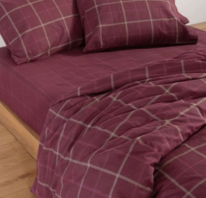 Παπλωματοθήκη Υπέρδιπλη (Σετ) Φανελένια Nef - Nef Naiberg Bordo Παπλωματοθήκη Υπέρδιπλη (Σετ) Φανελένια Nef - Nef Naiberg Bordo