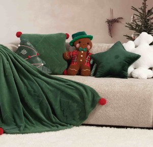 Χριστουγεννιάτικο Διακοσμητικό Μαξιλάρι (45x 45) Nef- Nef Trees Of Joy Green