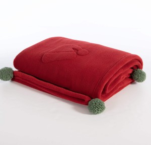 Χριστουγεννιάτικη Κουβέρτα - Διακοσμητικό Ριχτάρι 130x180 Nef-Nef Sweet Christmas Red
