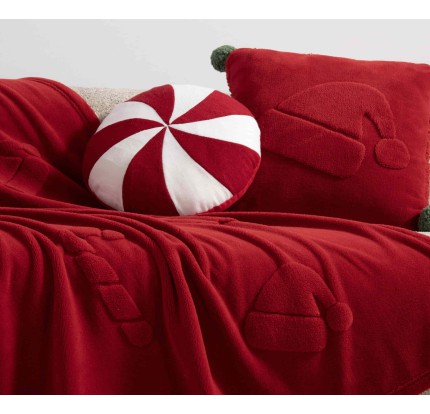 Χριστουγεννιάτικο Διακοσμητικό Μαξιλάρι (45x 45) Nef- Nef Trees Of Joy Red Χριστουγεννιάτικο Διακοσμητικό Μαξιλάρι (45x 45) Nef- Nef Trees Of Joy Red