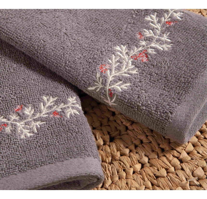 Χριστουγεννιάτικες Πετσέτες Σετ 2τμχ Nef-Nef Christmas Hope Silver