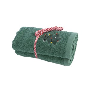 Χριστουγεννιάτικες Πετσέτες Σετ 2τμχ Nef-Nef Trees Of Joy Green