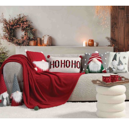 Χριστουγεννιάτικη Διακοσμητική Μαξιλαροθήκη (30x 50) Nef- Nef Ho Ho Ho White/Red Χριστουγεννιάτικη Διακοσμητική Μαξιλαροθήκη (30x 50) Nef- Nef Ho Ho Ho White/Red