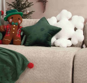 Χριστουγεννιάτικο Διακοσμητικό Μαξιλάρι (45cm) Nef- Nef Snowflake White