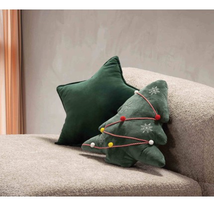 Χριστουγεννιάτικο Διακοσμητικό Μαξιλάρι (40cm) Nef- Nef Christmas Tree Green