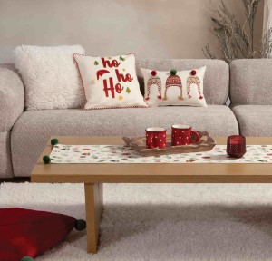 Χριστουγεννιάτικο Διακοσμητικό Μαξιλάρι (30x 45) Nef- Nef White Christmas Ecru