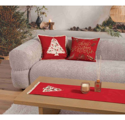 Χριστουγεννιάτικο Διακοσμητικό Μαξιλάρι (45x 45) Nef- Nef Christmas Deco Tree Red Χριστουγεννιάτικο Διακοσμητικό Μαξιλάρι (45x 45) Nef- Nef Christmas Deco Tree Red