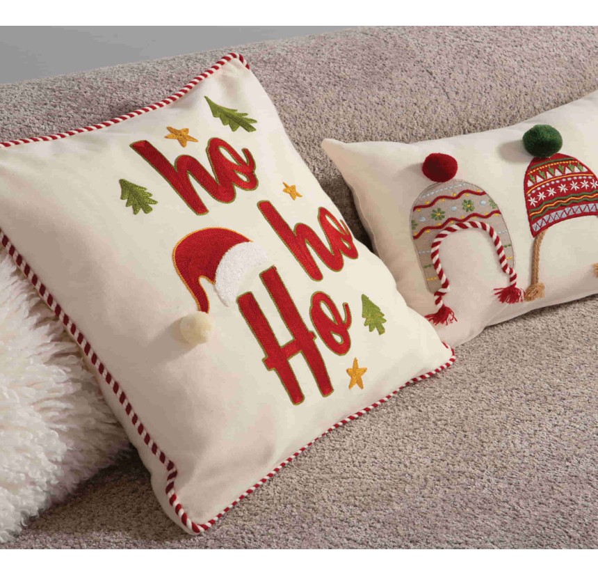 Χριστουγεννιάτικο Διακοσμητικό Μαξιλάρι (45x 45) Nef- Nef White Christmas Ecru Χριστουγεννιάτικο Διακοσμητικό Μαξιλάρι (45x 45) Nef- Nef White Christmas Ecru