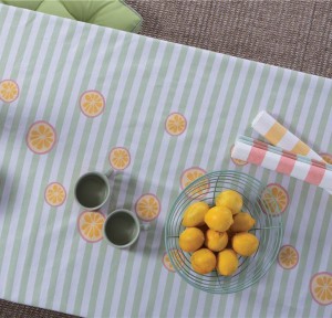 Αλέκιαστο Τραπεζομάντηλο (1.40x 1.80) Nef-Nef Lemonade Mint