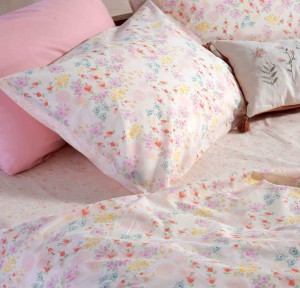 Παιδικά Σεντόνια Μονά (Σετ) Nef - Nef Blossom Day Light Pink