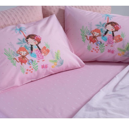 Παιδικά Σεντόνια Μονά (Σετ) Nef - Nef Welcome To India Lilac