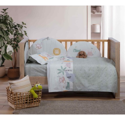 Σεντόνια Κούνιας (Σετ) Nef-Nef Savana Green