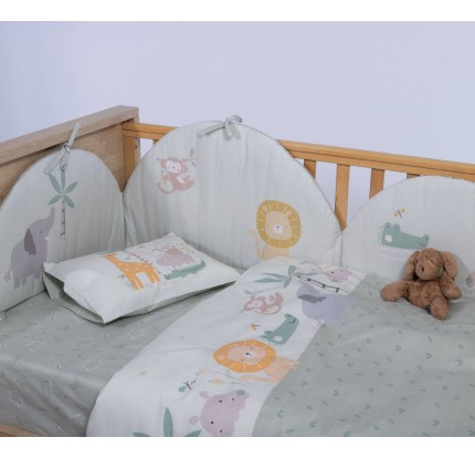 Σεντόνια Κούνιας (Σετ) Nef-Nef Savana Green