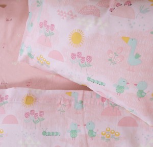 Σεντόνια Κούνιας (Σετ) Nef-Nef Spring Happiness Pink